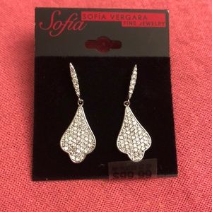 Sofia Vergara Fine Jewelry Plated CZ Drop Earrings
